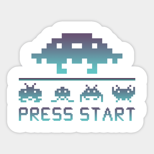 press start Sticker by eryondisign